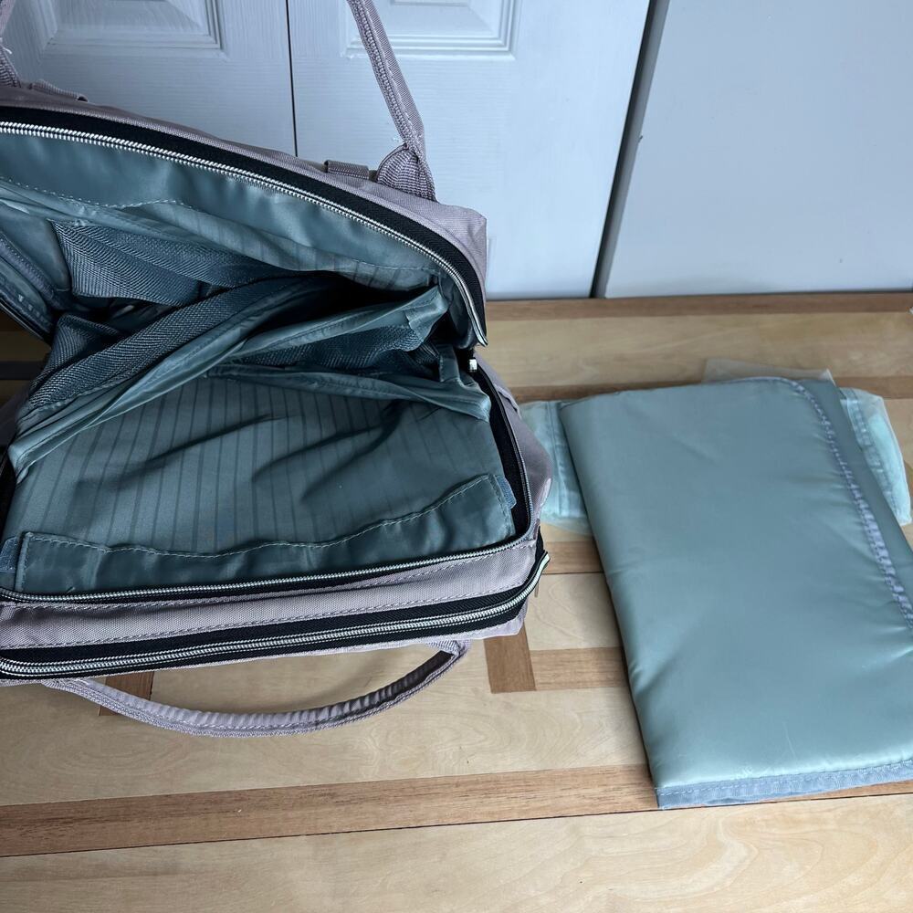 Empsign Diaper Bag Backpack Portable Bassinet Changing Station Waterproof USB - Picture 5 of 10